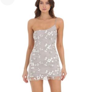 Grey Homecoming dress